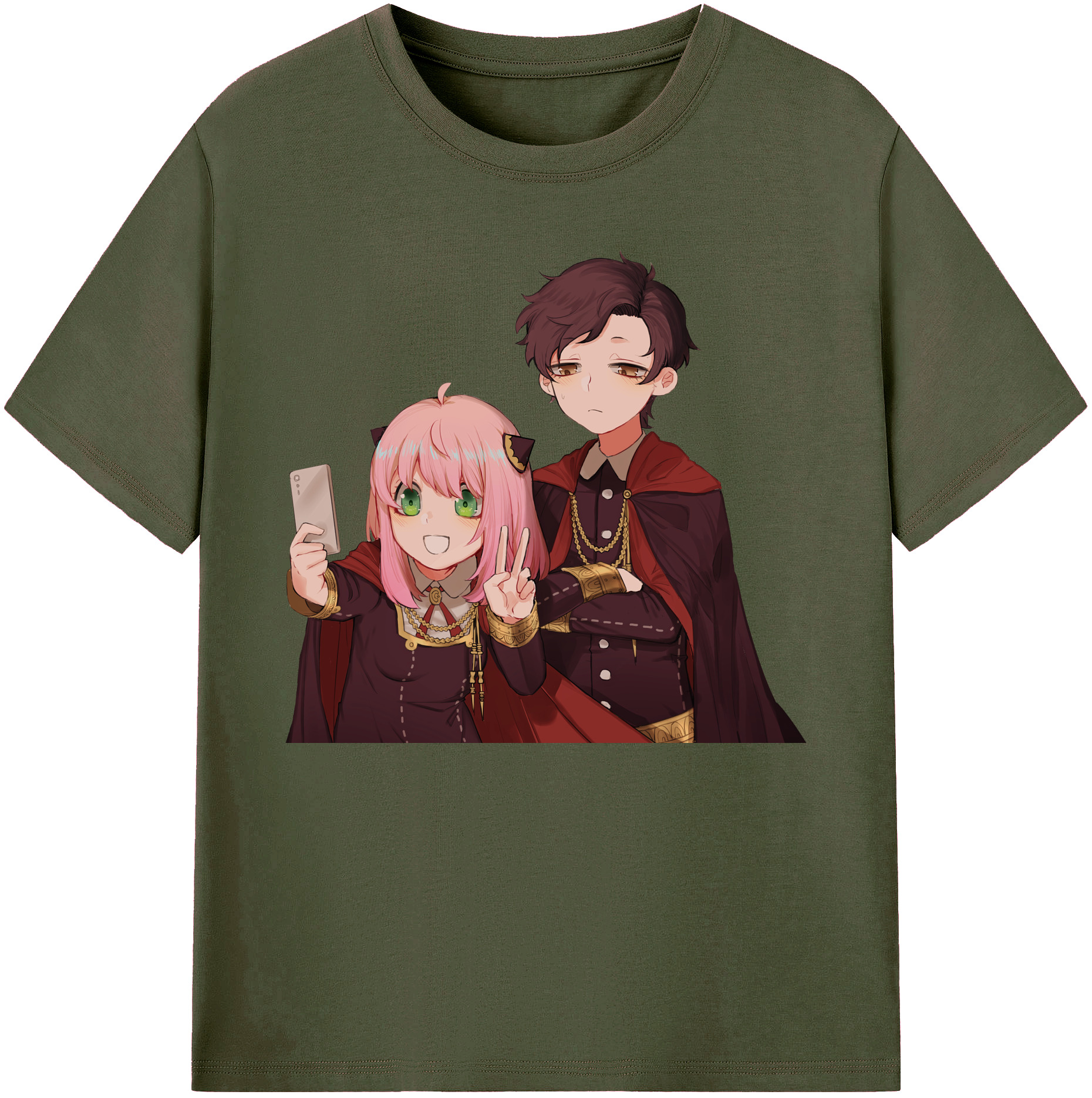 （画像用） SPY×FAMILY间谍家家酒 綿100％ メンズ半袖Tシャツ｜肌触りやわらか＆通気性